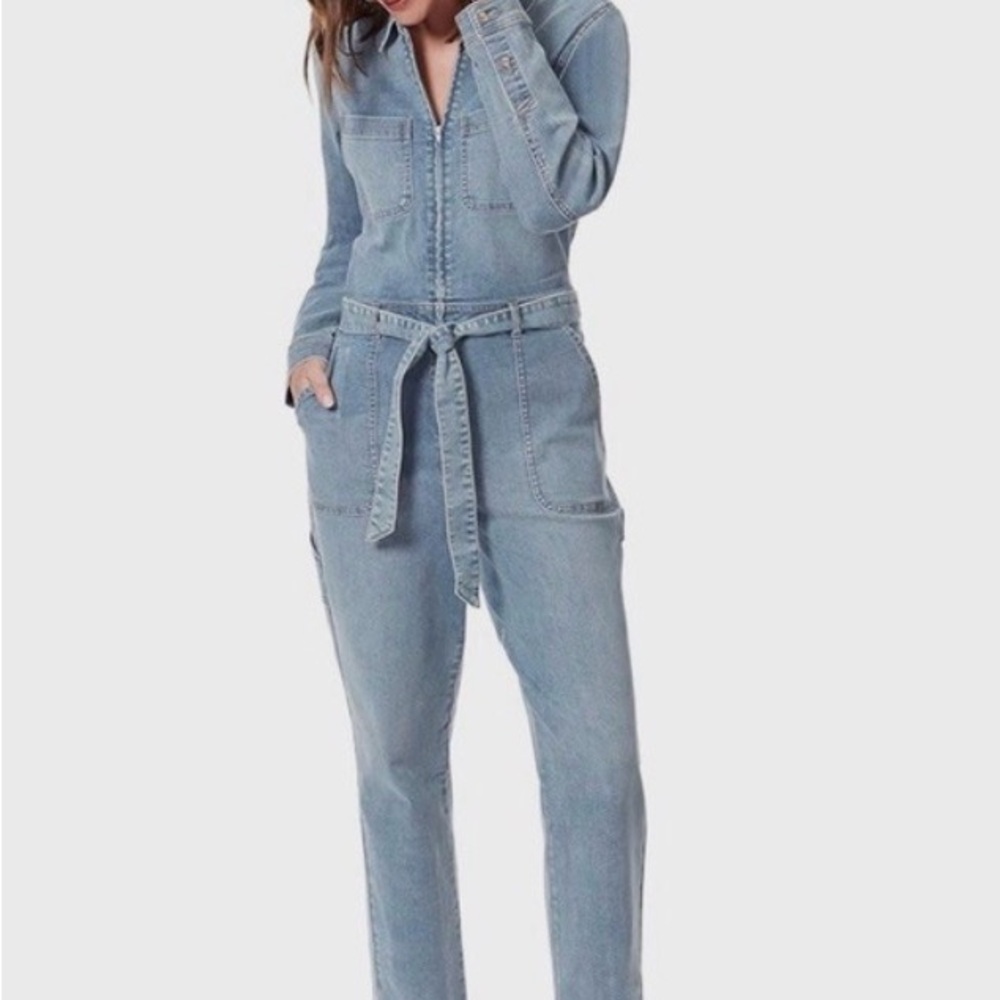 Gloria Vanderbilt Light Blue Denim Jumpsuit